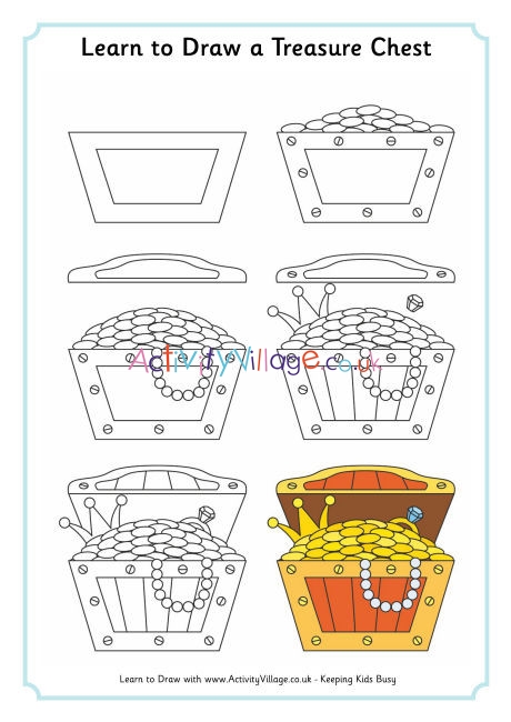 Learn To Draw A Treasure Chest