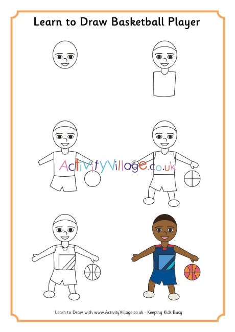 A drawing of a basketball player running with a ball PowerPoint Template,  Backgrounds & Google Slides - ID 0000187924 - SmileTemplates.com