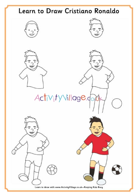 How to Draw Cristiano Ronaldo from Behind | Ronaldo, Cristiano ronaldo,  Pictures to draw