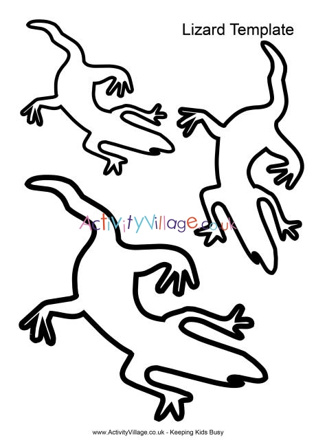 printable lizard pattern