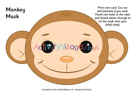 monkey mask template