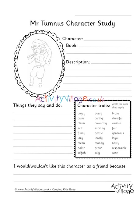 Mr Tumnus Character Study
