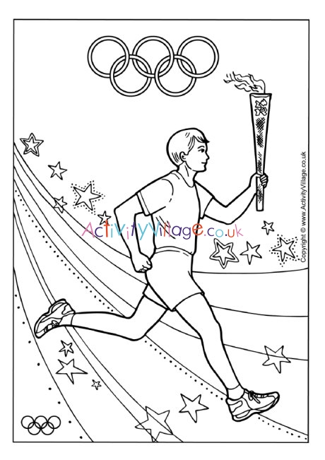 olympic rings coloring pages