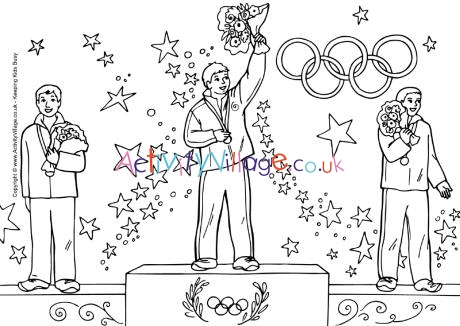 olympic medals coloring page