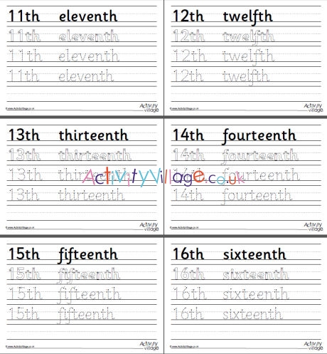 worksheets tracing numbers 1 20