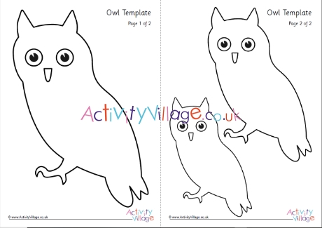 printable owl template for kids