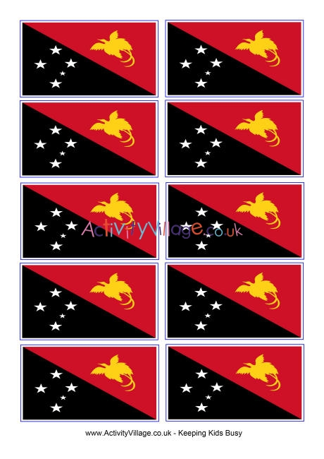 Papua New Guinea flag printable