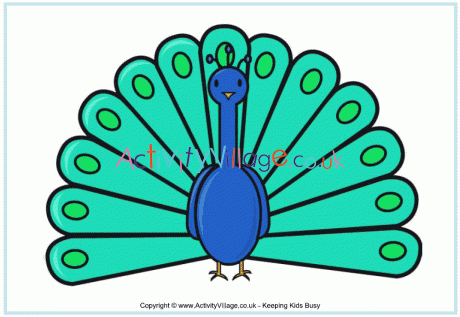 Coloring Pages | Baby Peacock Coloring Pages for Kids