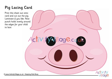 Pig lacing card 2