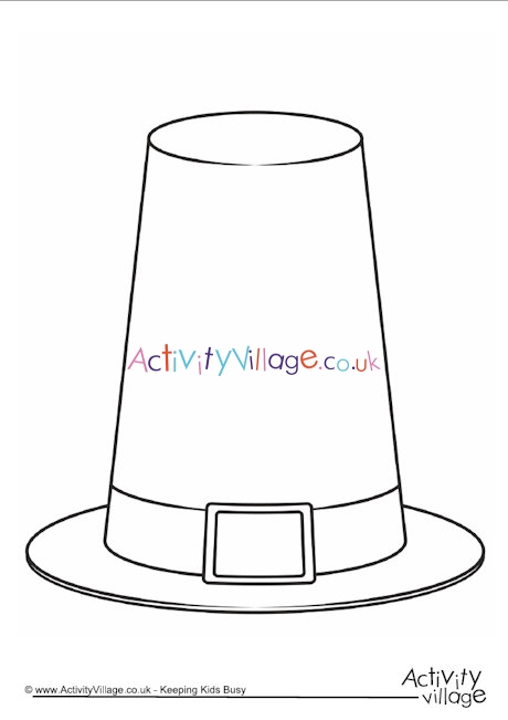 pilgrim bonnet coloring page