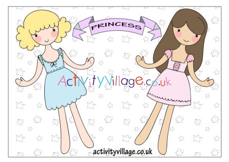 princess paper dolls printable