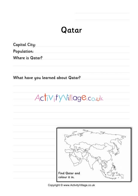 qatar worksheet