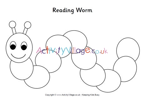worm cut out template