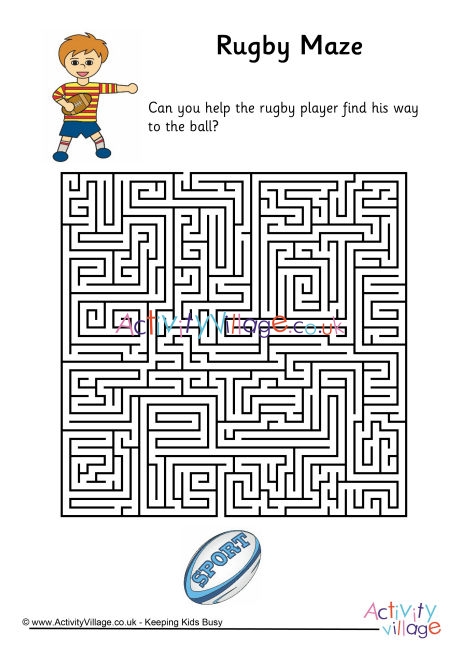 Rugby maze - hard