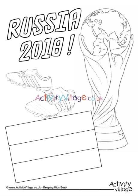 Download Russia 2018 Colouring Page