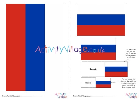 Russia Flag Printable