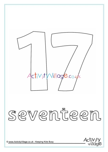 Seventeen Finger Tracing