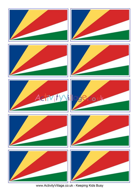 Seychelles flag printable