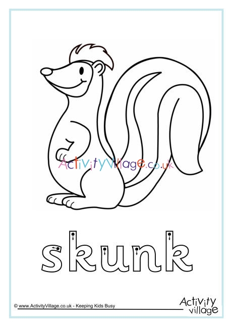 Skunk Finger Tracing