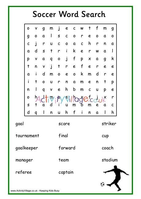 football word search