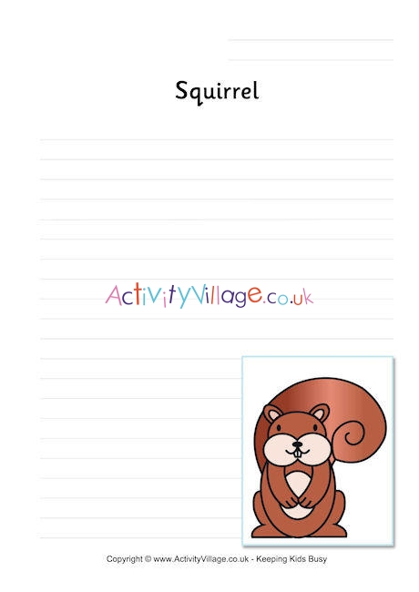 Squirrel Writing Page