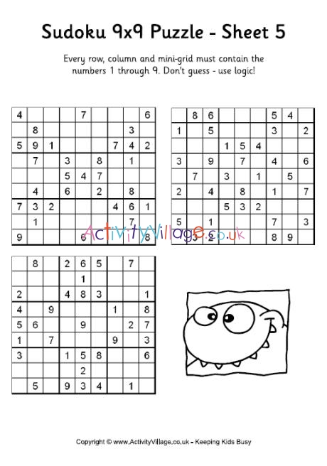 sudoku 9x9 puzzle 5
