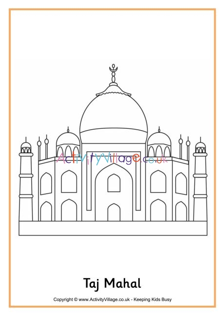 Unveil the Mysteries of the Taj Mahal Coloring Game - SplashLearn