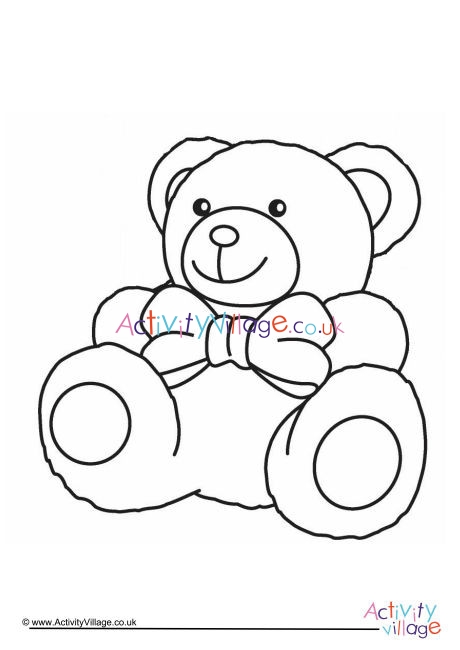 Teddy Colouring Page 2