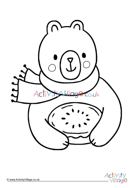thanksgiving teddy bear coloring pages