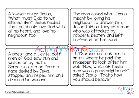 The Good Samaritan Caption Cards