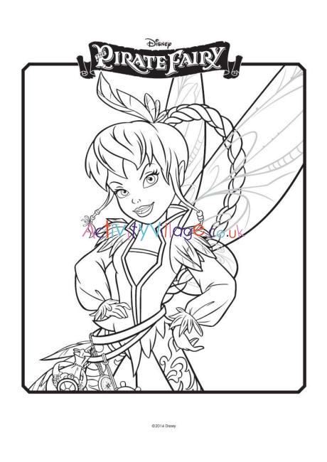 disney pirate fairy coloring pages