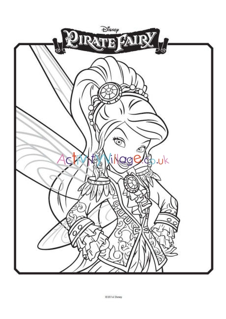 tinkerbell and the pirate fairy colouring 2