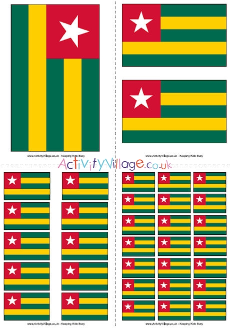 Togo Flag Printable