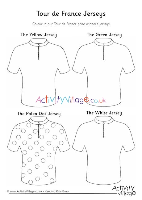 Tour de France jersey colouring