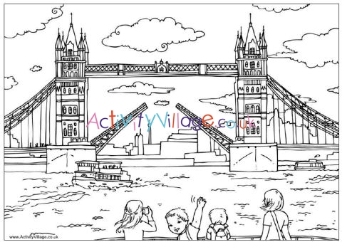 london bridges coloring pages