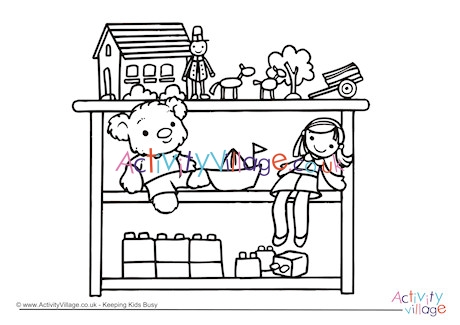 kids coloring pages of toys