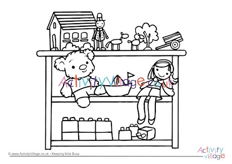 Download Toys Colouring Page 2