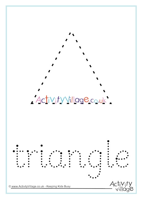Triangle Word Tracing