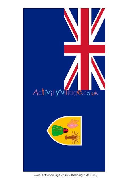 Turks and Caicos Islands flag printable