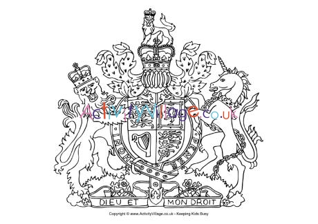 blank coat of arms coloring page