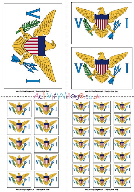 US Virgin Islands Flag Printable