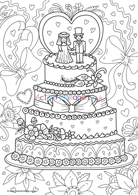 Birthday Cake coloring page | Free Printable Coloring Pages