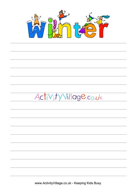 Free Printable Winter Writing Paper