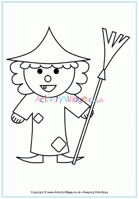 coloring pages activity village