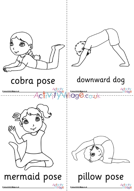 Yoga Coloring Page Stock Illustration by ©smk0473 #128345338