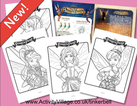 disney pirate fairy coloring pages